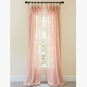NWT Linen Semi Sheer Curtain - Two Panels - 54"x105"
